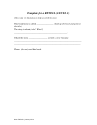 Reading and Retell Templates, Page 2