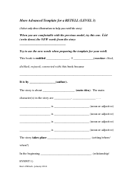 Reading and Retell Templates, Page 6