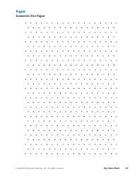 Document preview: Isometric Dot Paper - Big Ideas Learning