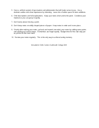 Lesson Plan for Note Taking - Academic Skills Center, Page 5