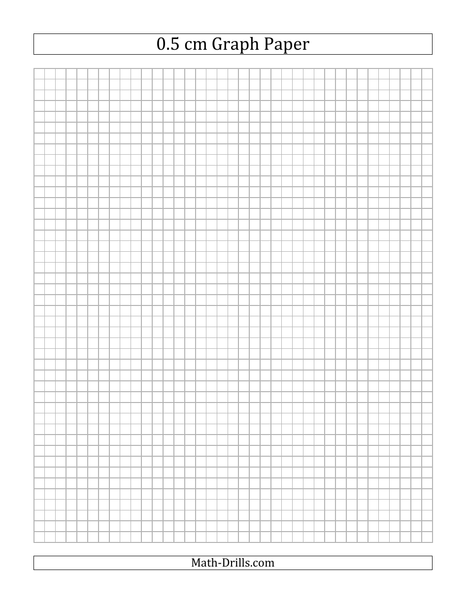 0.5cm Graph Paper Template, Page 1