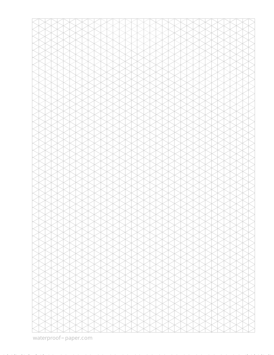 Isometric Triangle Graphing Paper, Page 1