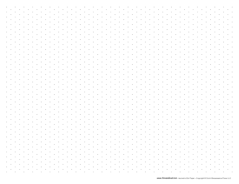 Isometric Dot Paper - Dutch Renaissance Press
