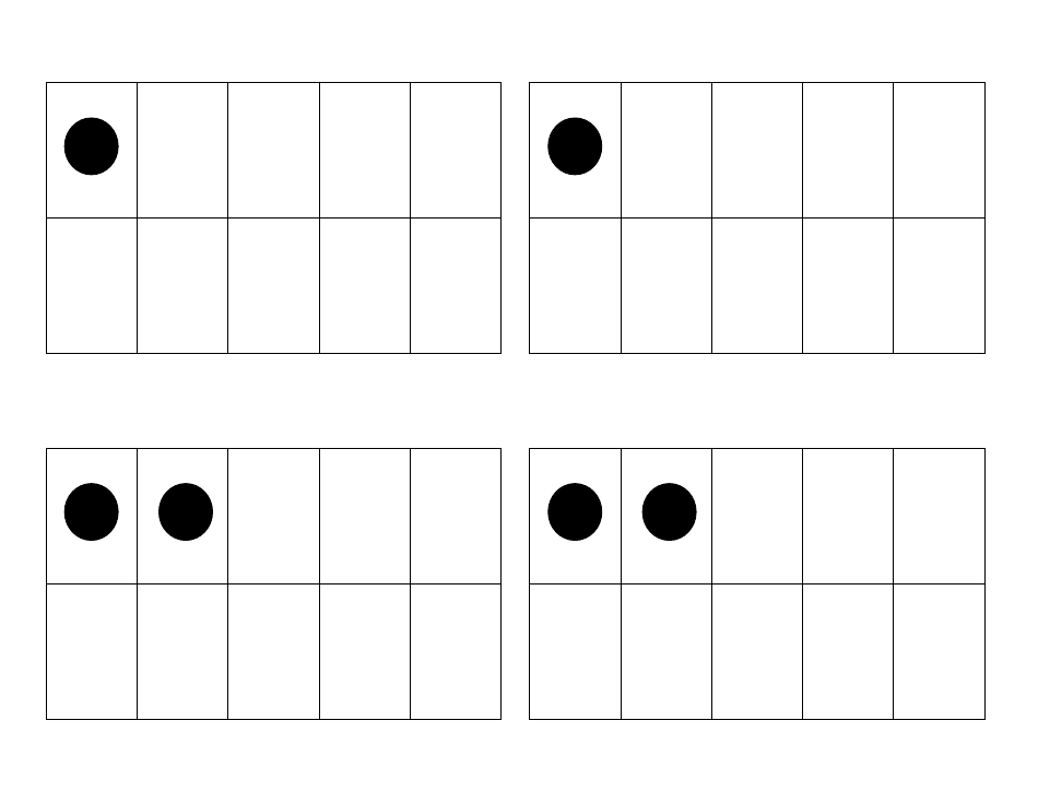 Dot Pattern / Ten Frame / Mathrack Card Templates, Page 17