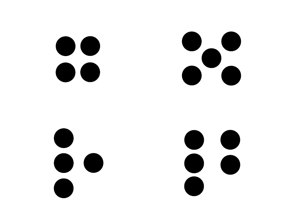 Dot Pattern / Ten Frame / Mathrack Card Templates, Page 4