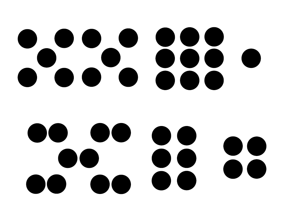 Dot Pattern / Ten Frame / Mathrack Card Templates, Page 9