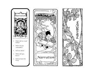Narration Bookmark Templates, Page 6