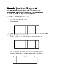 Book Jacket Book Report Template - Varicolored, Page 2