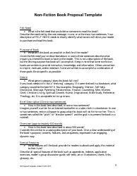 Non-fiction Book Proposal Template, Page 3