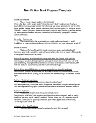 Non-fiction Book Proposal Template, Page 4