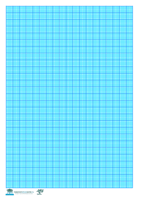 Graph Paper Template - Blue