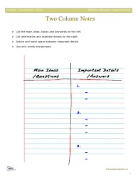 Cornell or Two Column Note Taking Reading and Learning Strategy - Ireland, Page 4