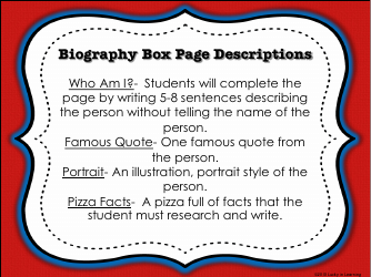 Biography Box Project Templates - Lucky in Learning, Page 10