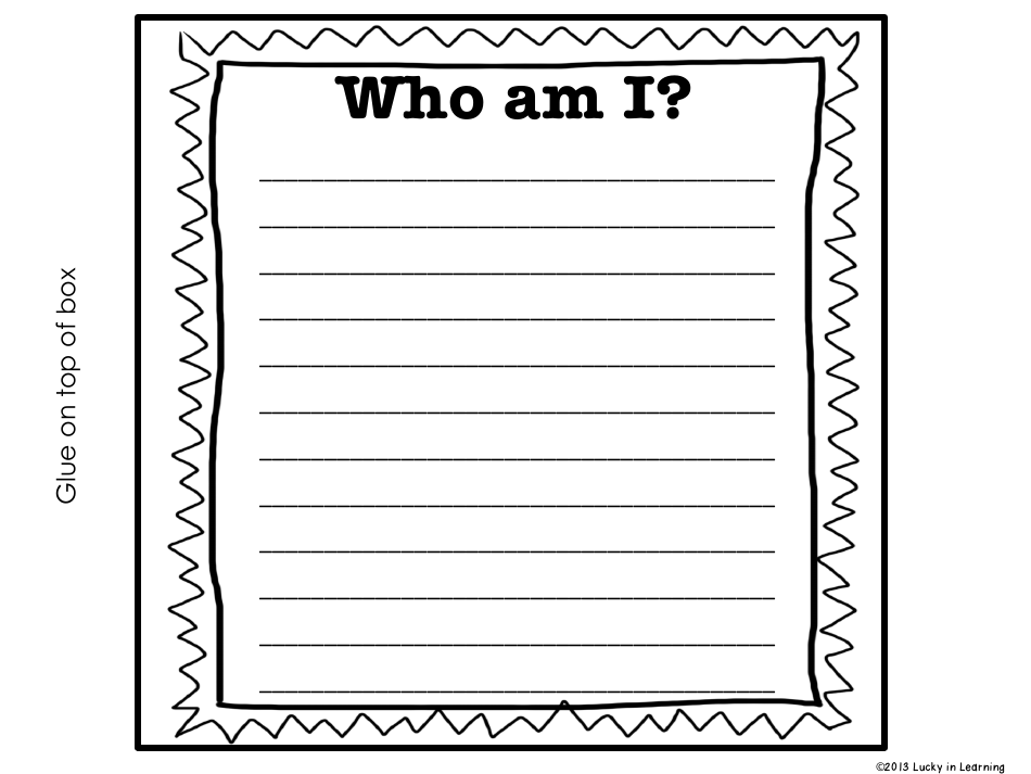 Biography Box Project Templates - Lucky in Learning, Page 13