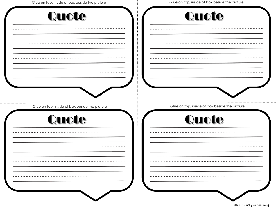 Biography Box Project Templates - Lucky in Learning, Page 15