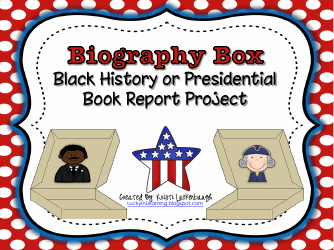 Biography Box Project Templates - Lucky in Learning