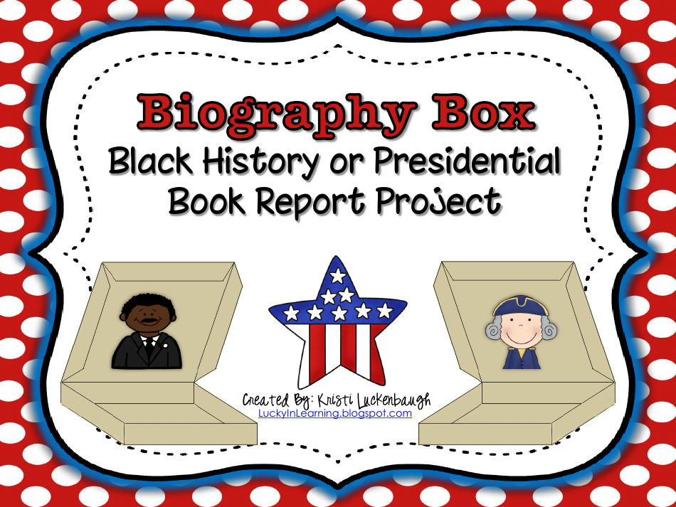 Biography Box Project Templates - Lucky in Learning