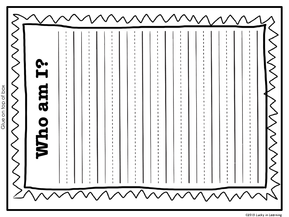 Biography Box Project Templates - Lucky in Learning, Page 20