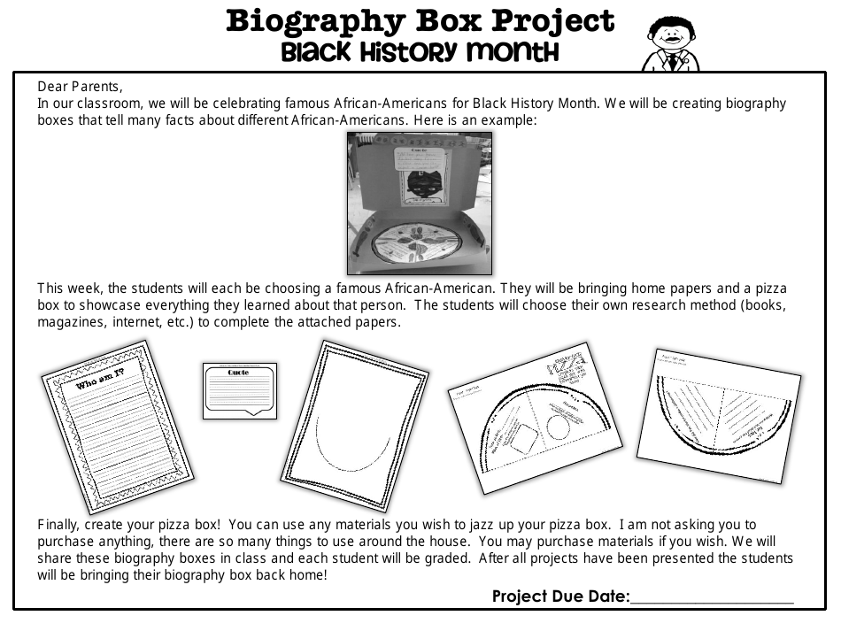 Biography Box Project Templates - Lucky in Learning, Page 6