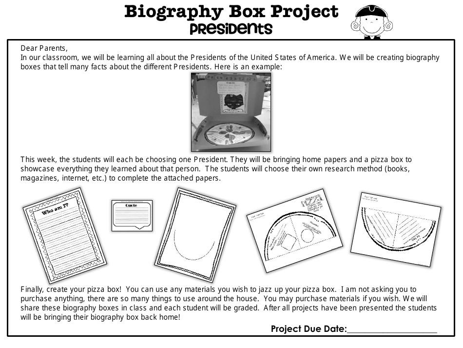 Biography Box Project Templates - Lucky in Learning, Page 7