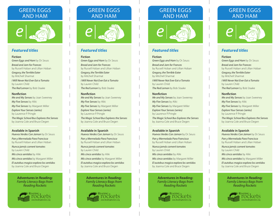 Green Eggs and Ham Reading Activity Sheet, Page 10