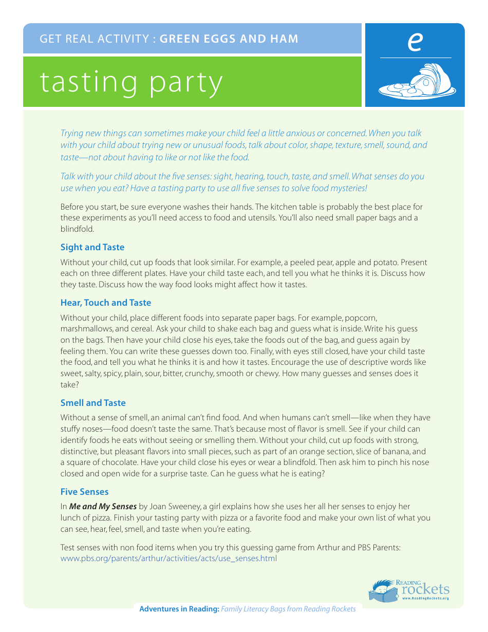 Green Eggs and Ham Reading Activity Sheet, Page 7