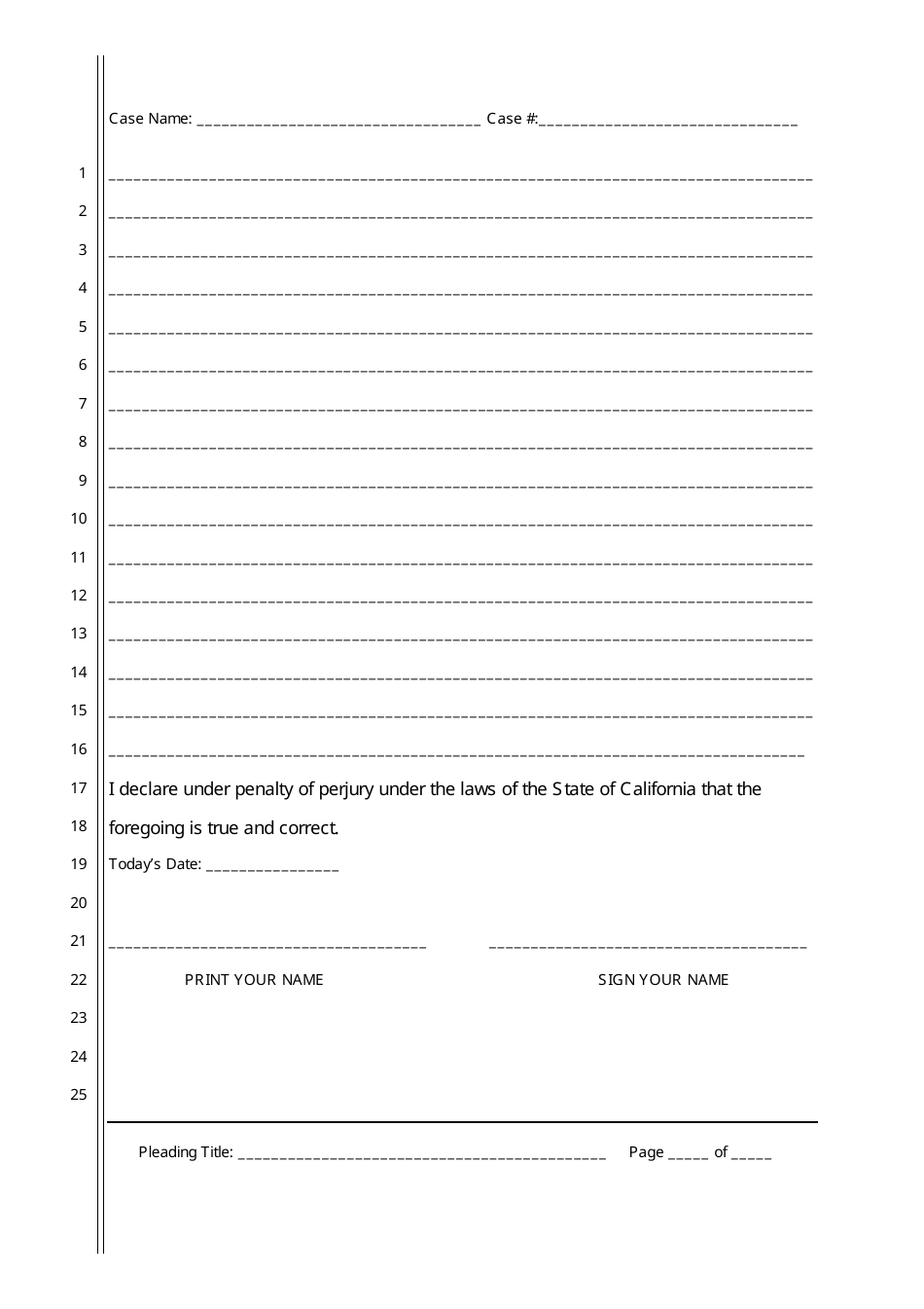 Pleading Paper - County of Santa Clara, California, Page 7