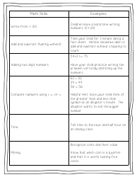 First Grade Readiness Packet, Page 11