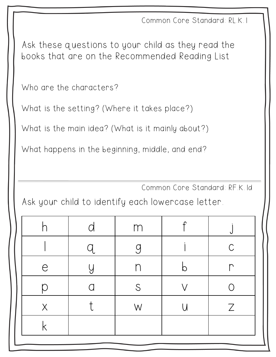 First Grade Readiness Packet, Page 13