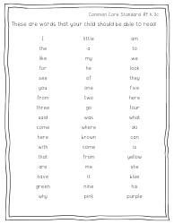 First Grade Readiness Packet, Page 15