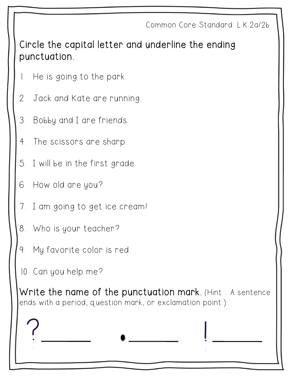 First Grade Readiness Packet, Page 17