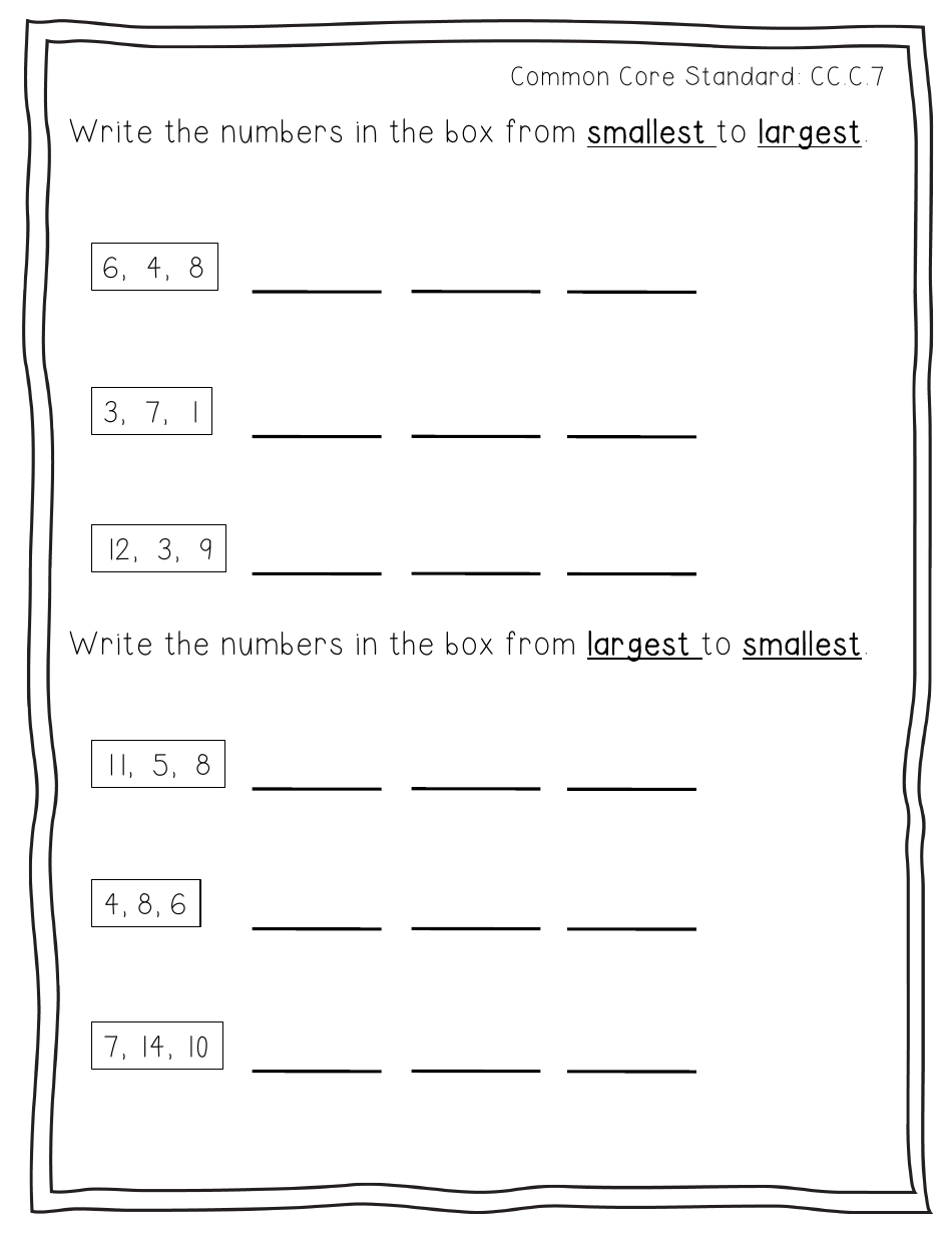 First Grade Readiness Packet, Page 29