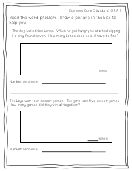 First Grade Readiness Packet, Page 31