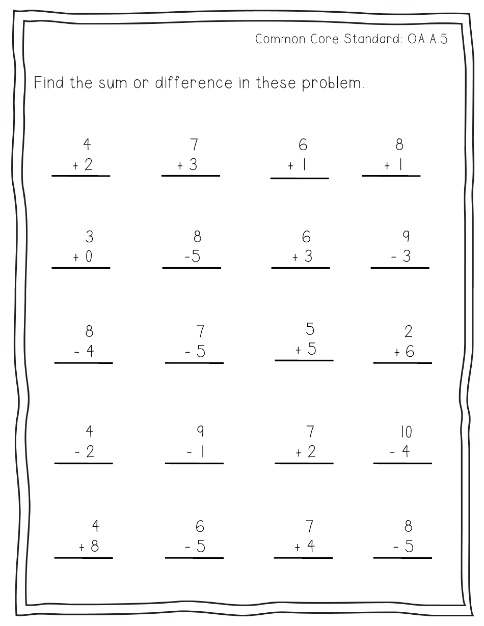 First Grade Readiness Packet, Page 34