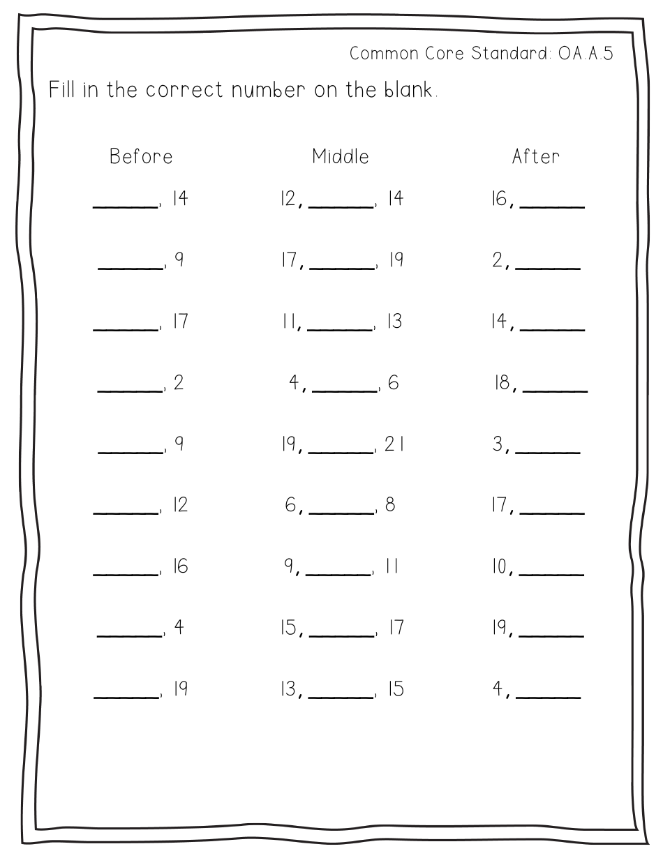 First Grade Readiness Packet, Page 35