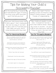 First Grade Readiness Packet, Page 4