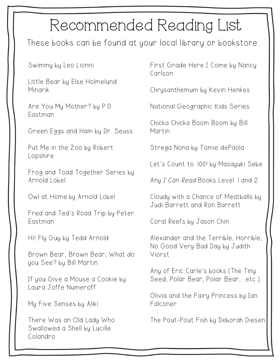 First Grade Readiness Packet, Page 6