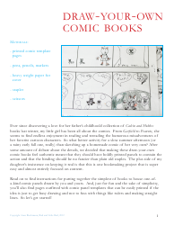 Document preview: Comic Book Templates - Anne Riechmann, Bird and Little Bird