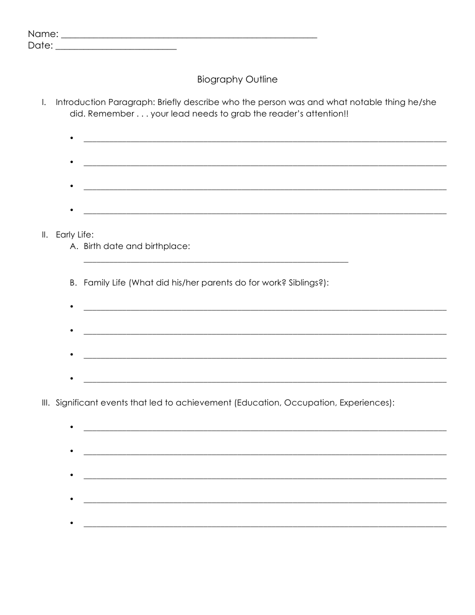 Fifth Grade Biography Project, Page 8