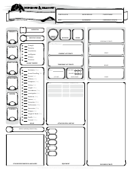 Document preview: Dungeone & Dragons 3-page Character Sheet