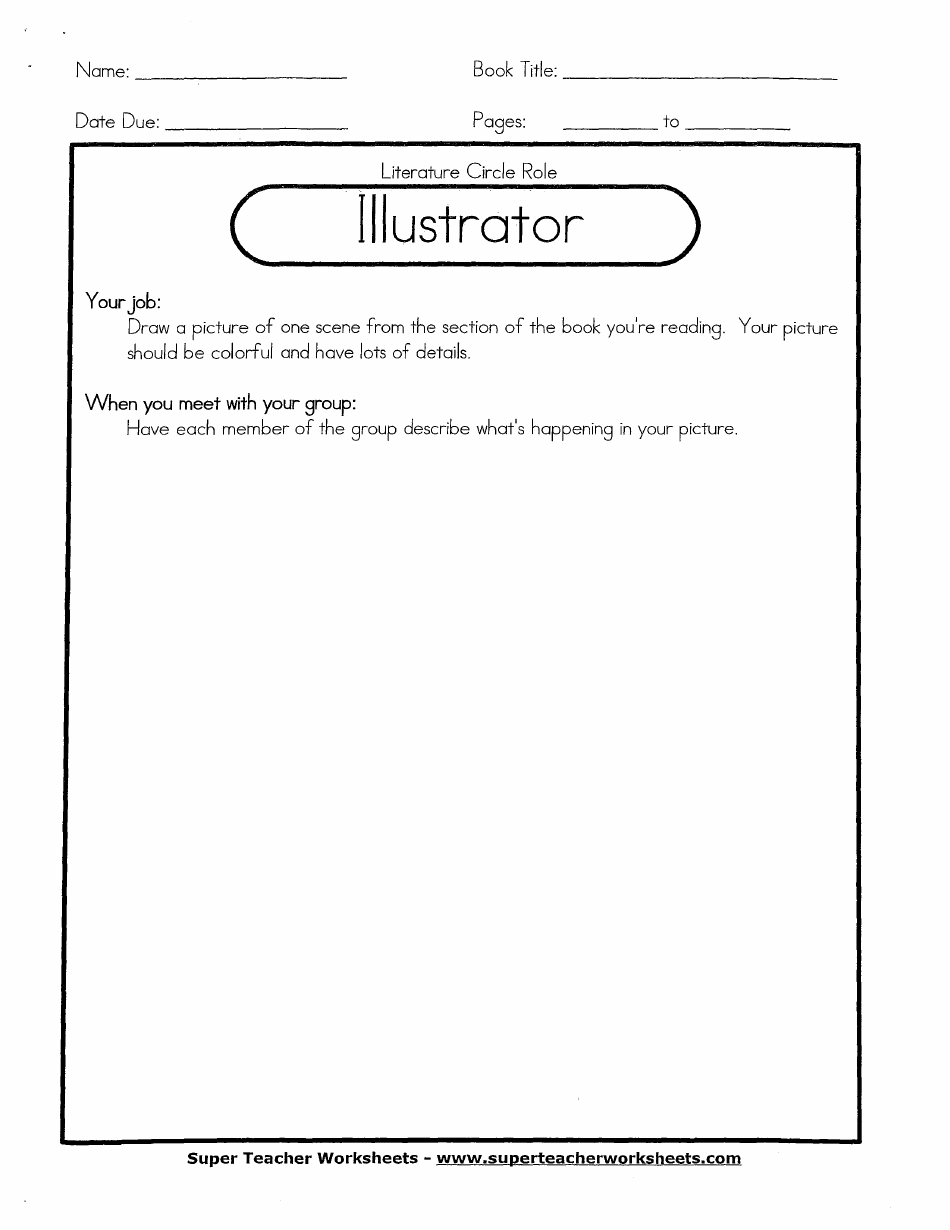 Literature Circle Packet, Page 3