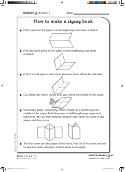 Document preview: Paper Zigzag Book Folding Guide