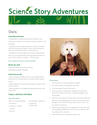 Document preview: Barn Owl Mask Template