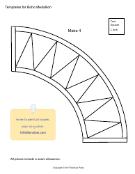 Boho Medallion Sewing Pattern Templates, Page 4