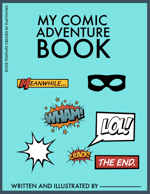Comic Adventure Book Template
