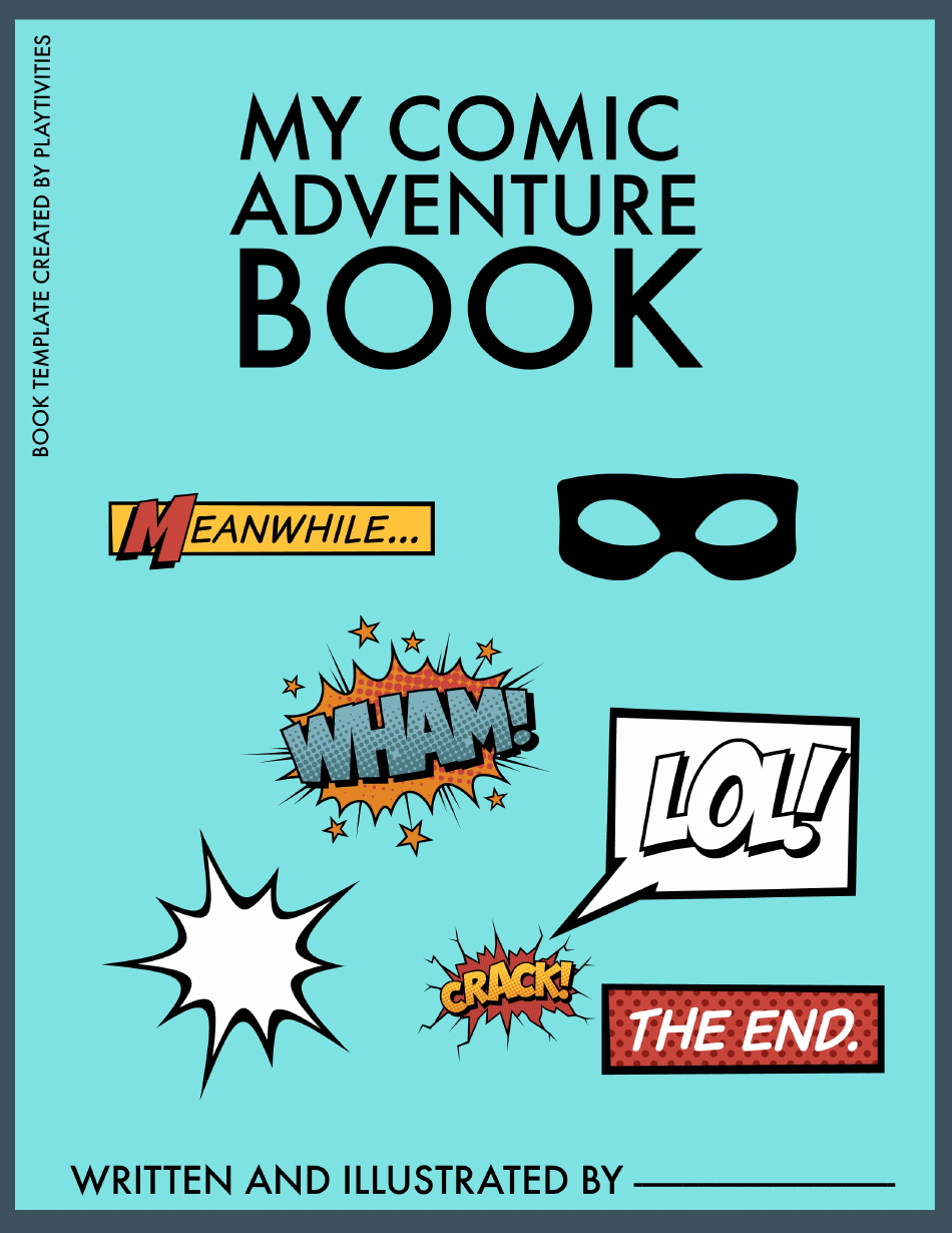 Comic Adventure Book Template, Page 1