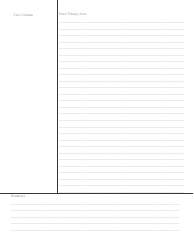 The Cornell Note Taking System Template, Page 2