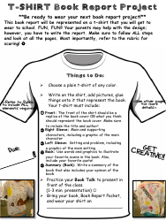 Document preview: T-Shirt Book Report Project