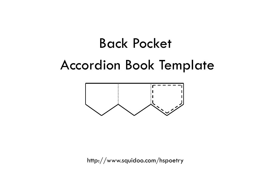 Back Pocket Accordion Book Template