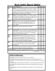 Book Jacket Book Report Template - Black and White, Page 3